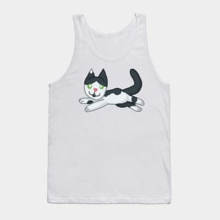 Floppy Cat [Black And White] Tank Top